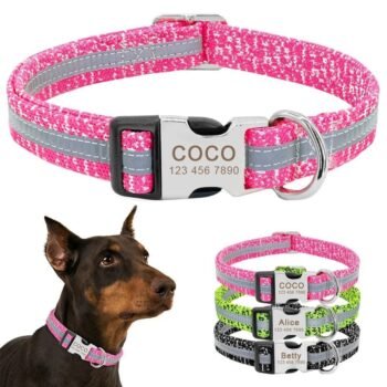 Customizable Pet Identity Collar - The Perfect Blend Of Style And Safety